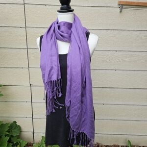 purple pashmina style scarf